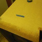 No break-apart of particleboard